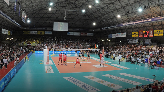 live volleyball match